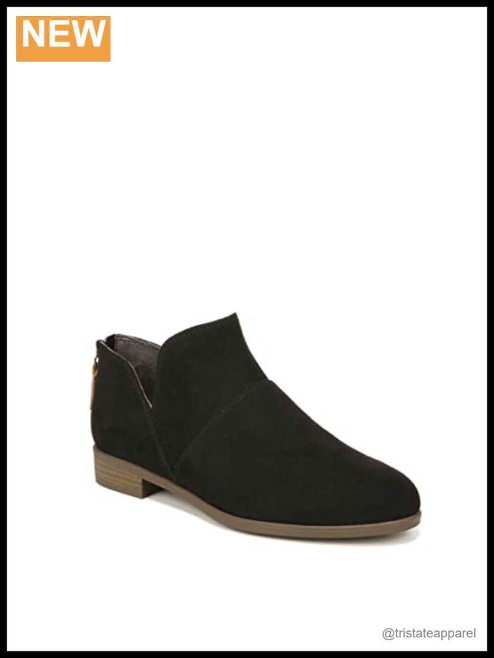Sustainable Women's Ankle Booties with Recycled Microfiber, Low Block Heel